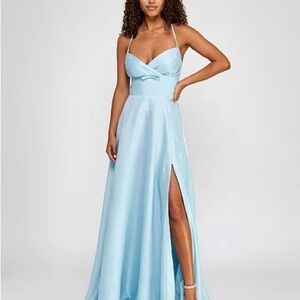 B Darlin Light Blue Maxi Dress